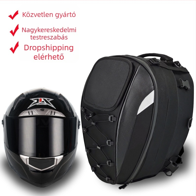 Motorkerékpár táska, lovag-stílusú, Oxford anyag, FASTRIDER márka