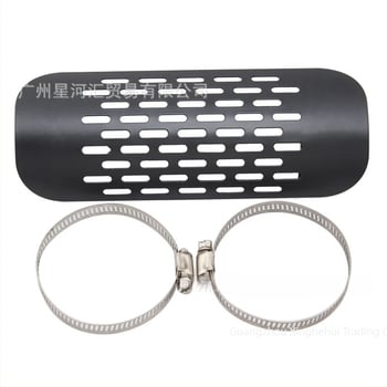 Motorkerékpár kipufogócső hővédő burkolat – égés elleni védelem, márka TrichTu Mount, modell OTCOVER00427, univerzális kompatibilitás