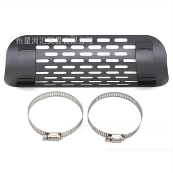 Motorkerékpár kipufogócső hővédő burkolat – égés elleni védelem, márka TrichTu Mount, modell OTCOVER00427, univerzális kompatibilitás