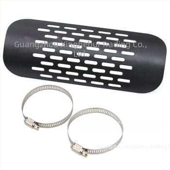 Motorkerékpár kipufogócső hővédő burkolat – égés elleni védelem, márka TrichTu Mount, modell OTCOVER00427, univerzális kompatibilitás