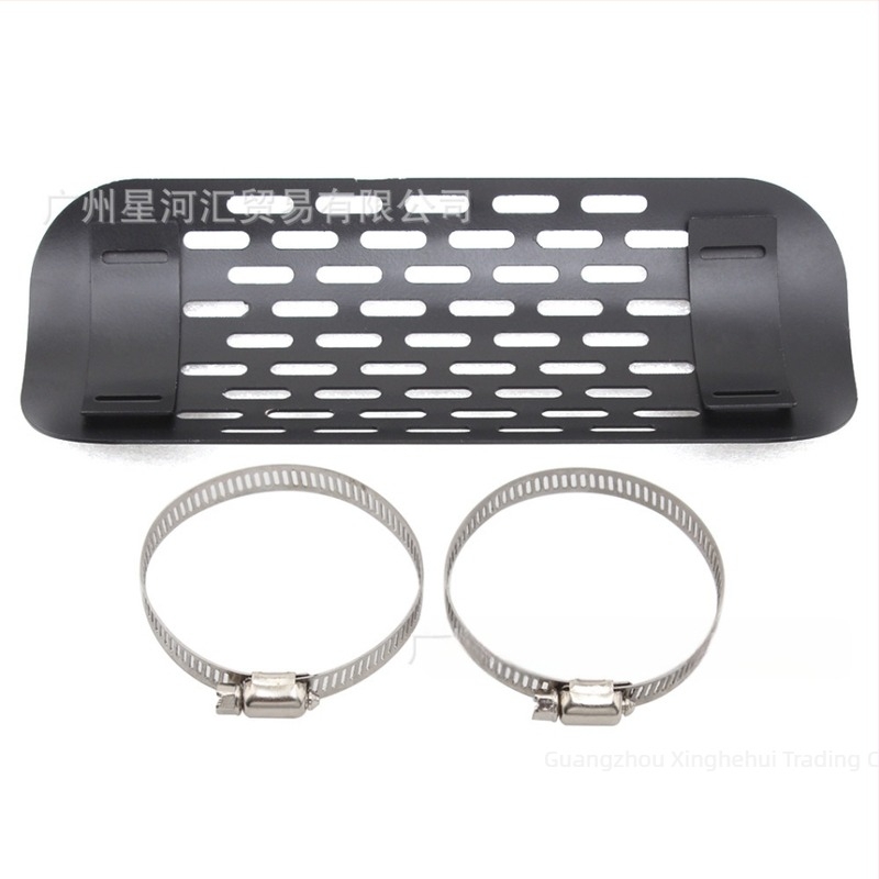 Motorkerékpár kipufogócső hővédő burkolat – égés elleni védelem, márka TrichTu Mount, modell OTCOVER00427, univerzális kompatibilitás