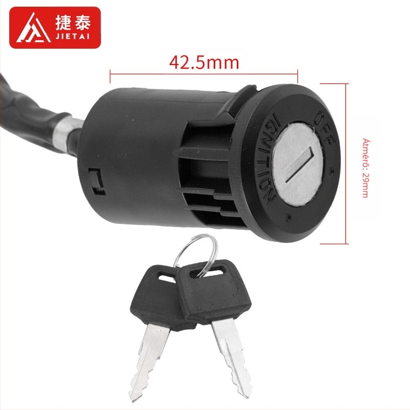 Damiesin 123-1222 univerzális terep-motoros indítókapcsoló elektromos zár kulccsal, buggy/beach buggyhez