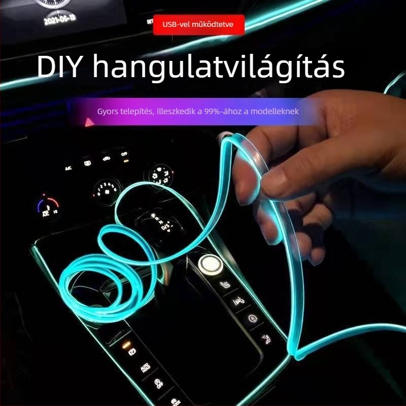 LED száloptikai belső autóvilágítás – hideg fény, 500 lm, 12V, IP67