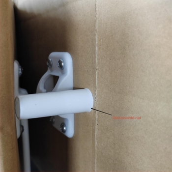 RV lakókocsi kiegészítő – 6 hüvelykes műanyag külső ajtóhorog ütésálló oszloppal; 9 csavar tartozék; anyag: műanyag; tömeg: 60 g; feldolgozás testreszabása: Igen