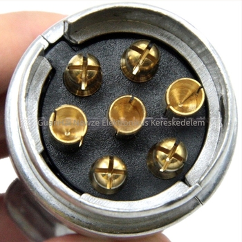 7-szálas európai stílusú pótkocsi elektromos csatlakozófej, alumínium ötvözetből