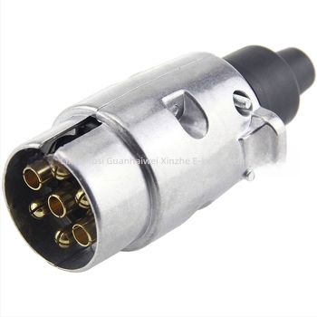 7-szálas európai stílusú pótkocsi elektromos csatlakozófej, alumínium ötvözetből