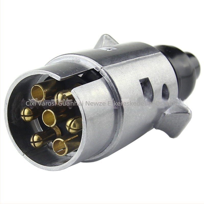 7-szálas európai stílusú pótkocsi elektromos csatlakozófej, alumínium ötvözetből