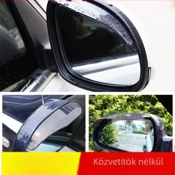 Autó visszapillantó tükör esővédő (vastag pár, műanyag, univerzális illeszkedés)