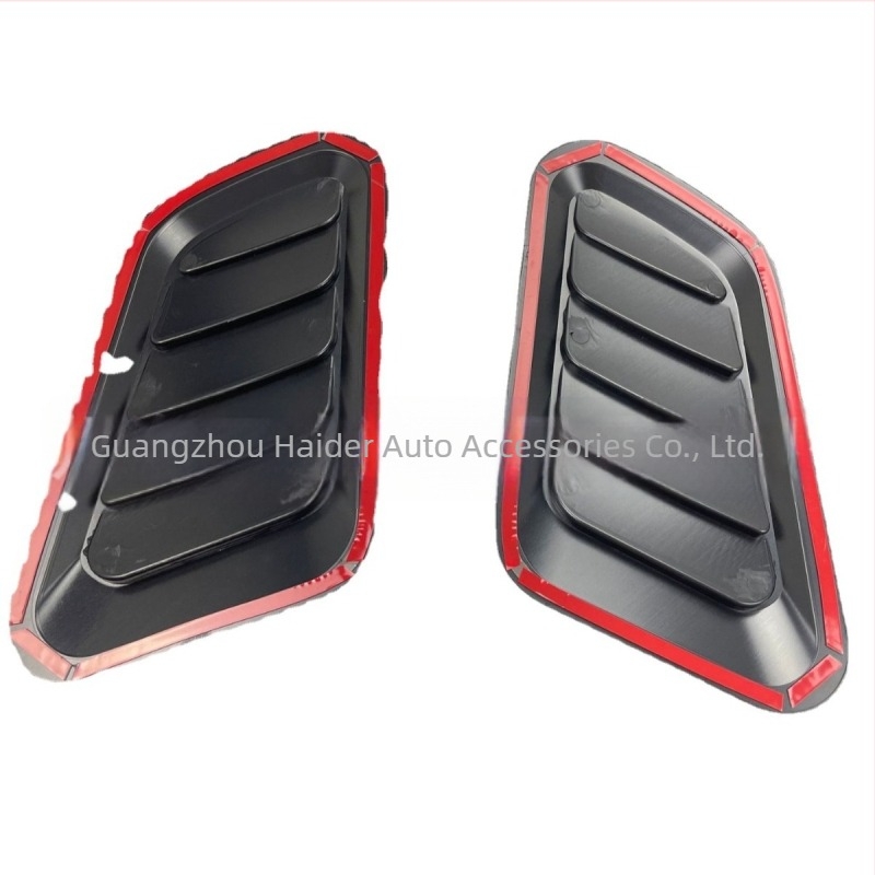 Autó motorháztető légkivezető dekorációs matrica, ABS, TM-368 modell, testreszabható, általános kompatibilitás