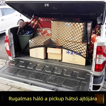 Junmu márkájú univerzális csomagtartó háló pickuphoz, teleszkópos, rugalmas