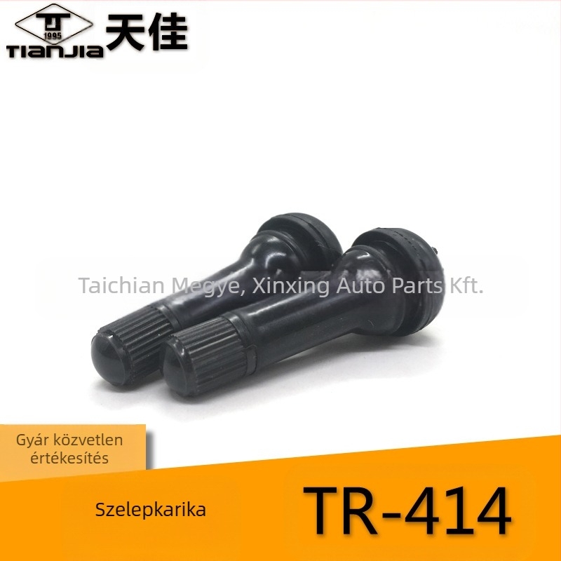 Tianjia tubeless szelep – gumi anyag, szelepmaggal, közös szelepkamra, snap-on típus, univerzális