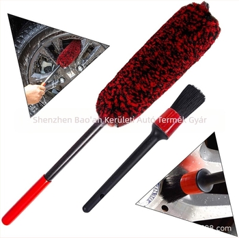 Autóhoz készült kerékagy tisztító ecset, típus: tisztító ecset, modell: kerékagy ecset, anyag: rost