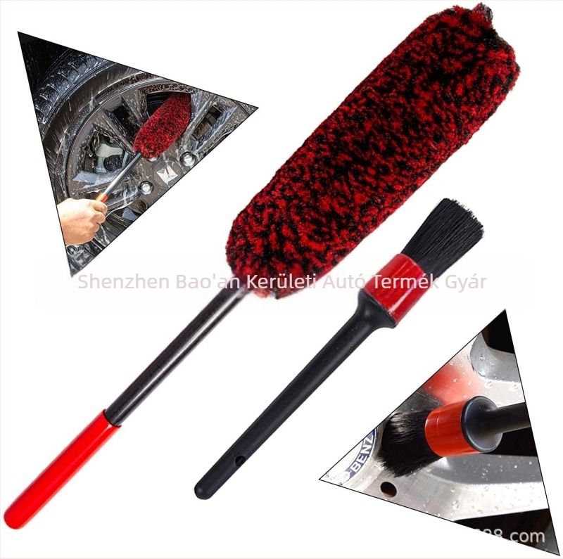 Autóhoz készült kerékagy tisztító ecset, típus: tisztító ecset, modell: kerékagy ecset, anyag: rost