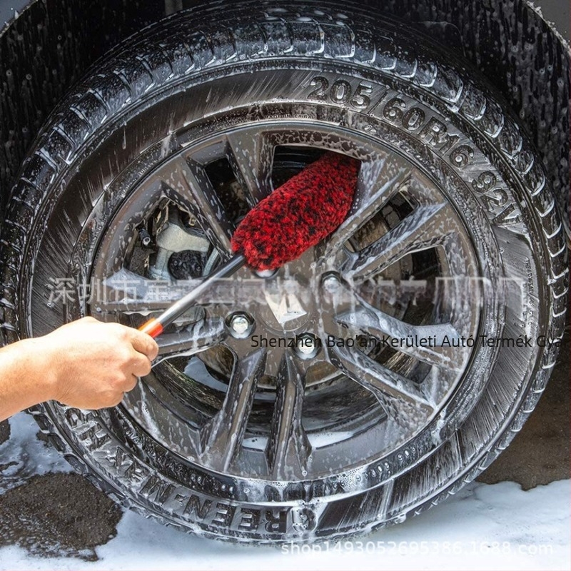 Autóhoz készült kerékagy tisztító ecset, típus: tisztító ecset, modell: kerékagy ecset, anyag: rost