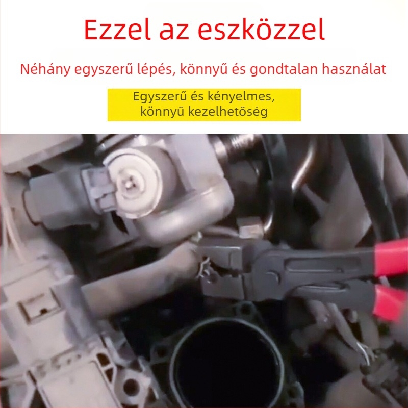 Autóvízcső- csipesz — króm-vanádium acél, 1 db, autójavító eszköz, tigress típusú klímás cső eltávolító