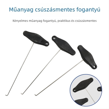 Klímaberendezés légkivezetőjének eltávolító eszköz – acél kivitel, műszerfal eltávolító kampó, autójavító eszköz