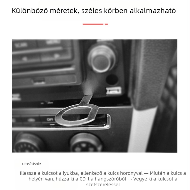 7 részes készlet autós audio demontáló eszközök, fémből, a műszerfalhoz