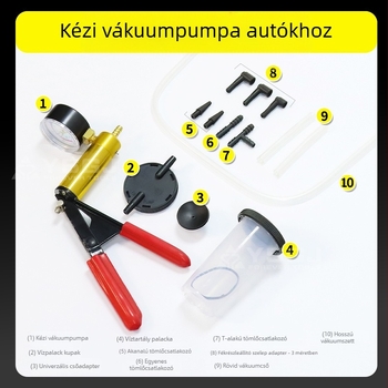 YS-054 Yongshi Kézi vákuumpumpa fékfolyadék cseréhez — készlet autókhoz (Márka: Yongshi; Készlet: több darab; Alkalmazás: autó kiegészítők; Használat: mechanikus javítás)