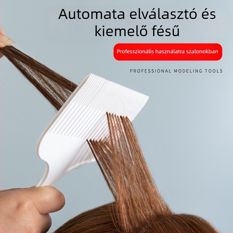 Highlight fésű professzionális fodrászszalonhoz, festés és kiemelés eszköz, Kínában készült