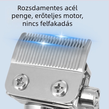 SOLIMPIA Elektromos hajvágó, kefés motor, rozsdamentes acél vágófej, beépített akkumulátor 1000-1200 mAh, üzemidő 1-3 óra, zaj 36-45 dB