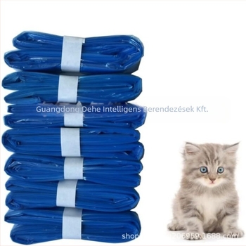 DEHE Csereszsákok pelendés kukához és macskaalomtartályhoz | PE anyag, biológiailag lebomló, egyszer használatos, sík szájú, vastagított | 420 darab