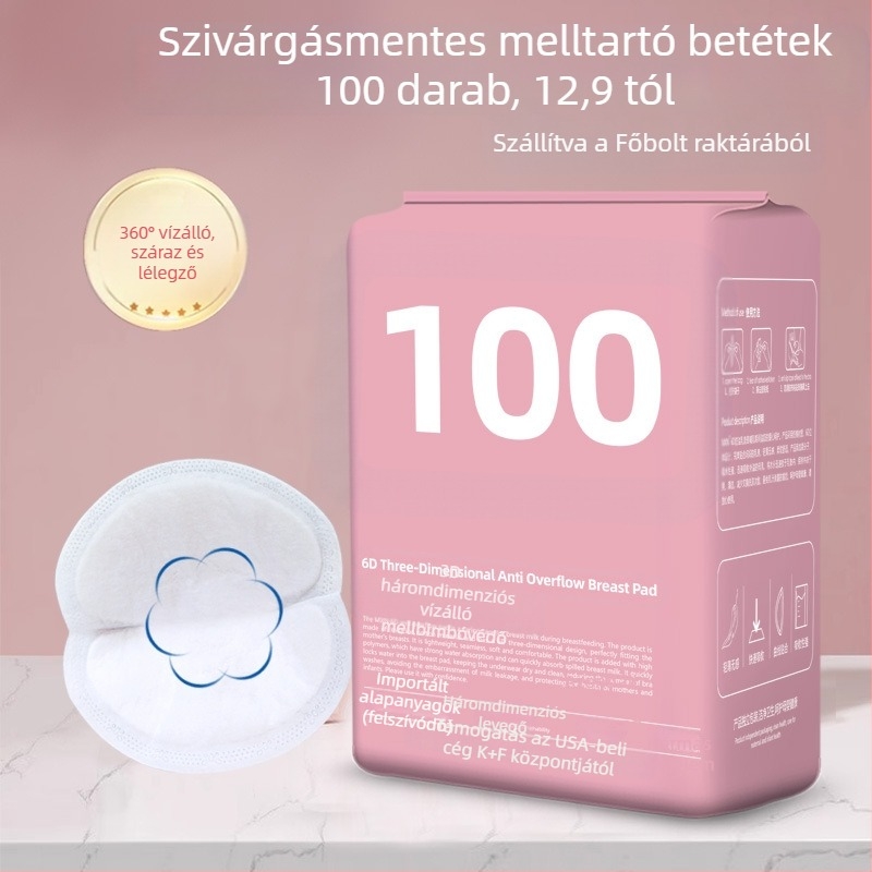 Egyszer használatos melltartó párnák, szivárgás elleni funkció, pamut anyag, October Crystal márka, 2024 tavasz