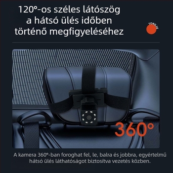 Autós LCD kijelző bébifigyeléshez, Modell TJ4305408, infravörös éjjellátás, felbontás 480x272