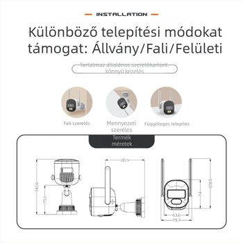 Kültéri vezeték nélküli bullet kamera, 4MP, dual-band, 3.6mm objektív, éjszakai látás