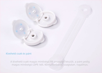 Hosszabbított, többfunkciós gyerekbiztonsági zár fiókokhoz és hűtőhöz, csípés elleni védelemmel, ablakokra és ajtókra