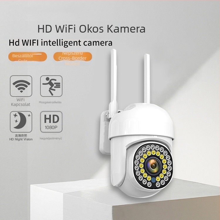 Wi‑Fi megfigyelő kamera 1080p 2MP, 360° nézet, intelligens megfigyelés, alkalmazás-támogatás, 1 csatorna, 1 év garancia