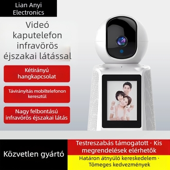 V380 belső Wi-Fi HD kamera egygombos videohívással és távoli mobil megfigyeléssel