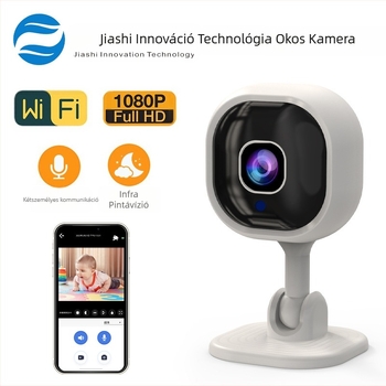 A3 négyzet alakú vezeték nélküli biztonsági kamera - 1080p HD, kétirányú hang, éjjellátás, TF-kártya tárhely