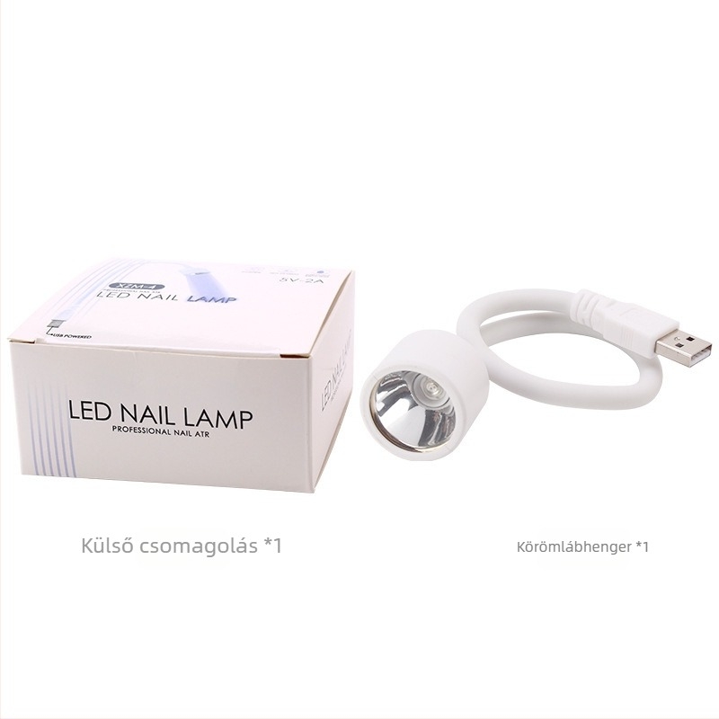Manikűr fototerápiás lámpa XZM-4, 6W, hajlékony, USB táplálású, nyitott kivitel