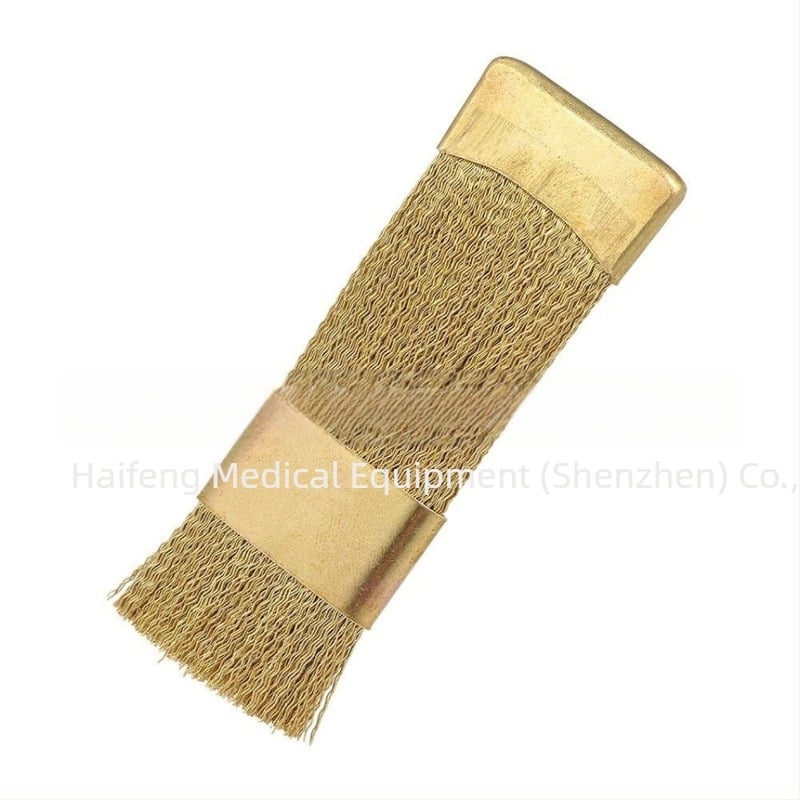 Fogászati rézdrótos tisztító kefe gyökércsatorna fájlok tisztítására; rézdrótos kefe esztergagéphez; manikűrhöz használt rézdrótos kefe – 20 g, OEM