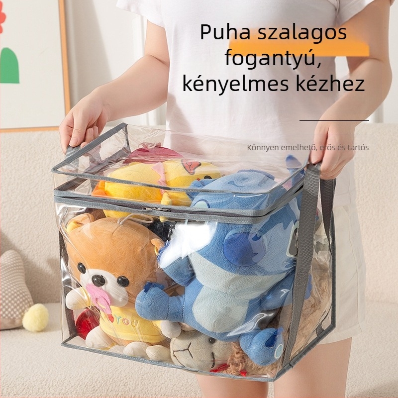 Puha játékok tároló doboz – rendkívül átlátszó, 3D dizájn, PVC vízálló bemutató doboz