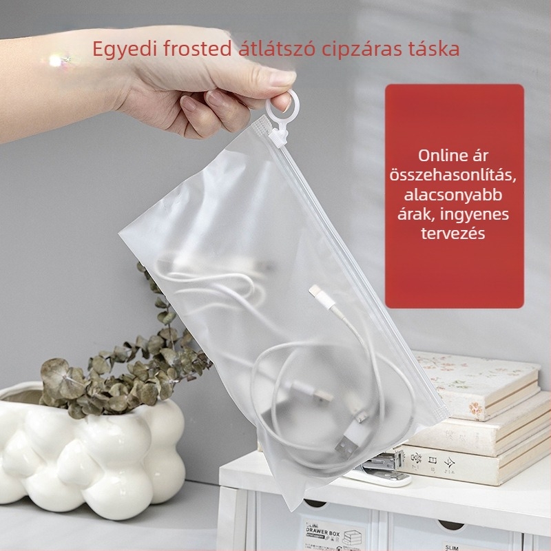 PVC kozmetikai táska, kocka alakú, többfunkciós, modell 016, modern és minimalista stílus