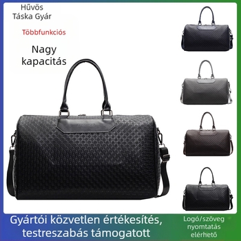 Uniszex tornatermi/úti duffel táska 36-55L, vízálló, poliészter bélés, egyszínű minta, utcai stílus