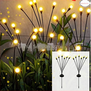 Kültéri napeneres LED-füzér rovar-formájú díszítéshez a kerthez – dekoratív LED-füzér, 0.03W LED-enként, ≤36V, napenergia, IP55, gombos/távvezérlés