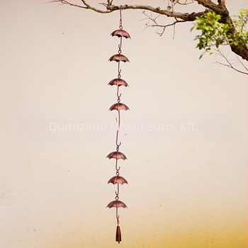 Lotusz esőlánc készlet - Vasból készült geometriai forma, otthonra, térre és irodába