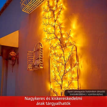 LED ág lámpa hajlítható ágakkal, rattan stílusú beltéri dekorációhoz, IP43, 3 lm, 3000K, ≤36V