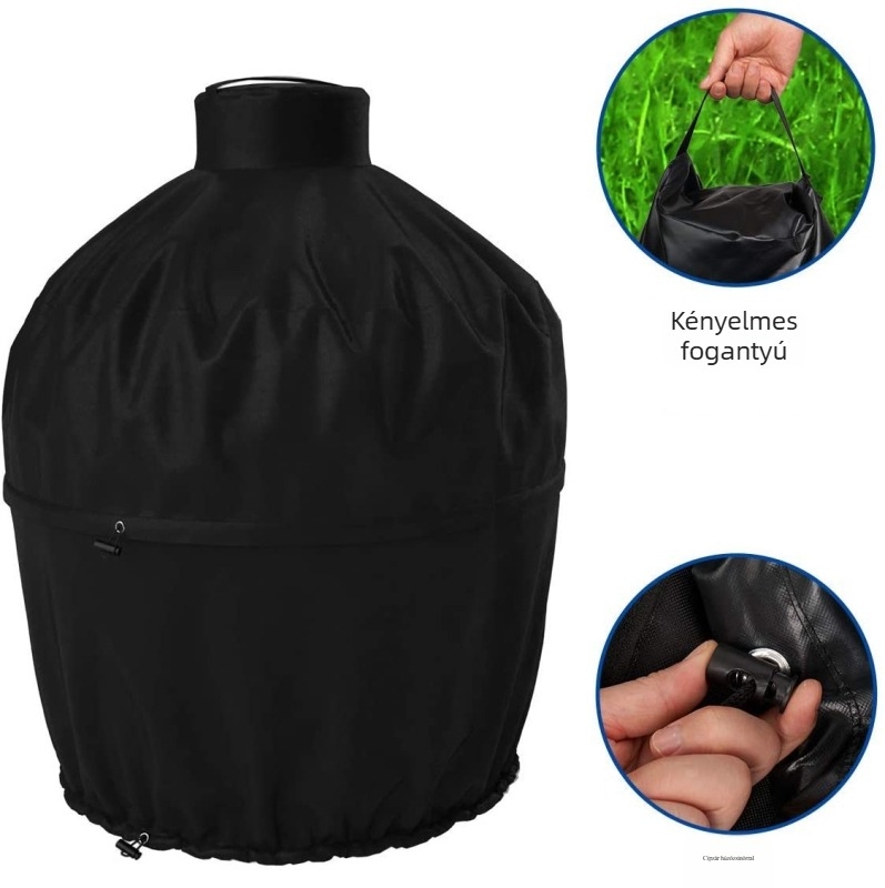 Grill sütővédő – 600D Oxford anyag, logó testreszabás, kültéri használatra (Anyag: 600D Oxford; Logó testreszabás: Igen; Használat: Kültéri)