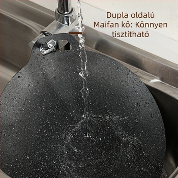 Kör alakú vas grill serpenyő koreai stílusban, tapadásmentes, indukciós kompatibilis