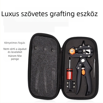 Többfunkciós oltóeszköz palánta és gyümölcsfa oltásához — TSX márka, 45# acél, nyílás 13, tömeg 340, nyél TPR