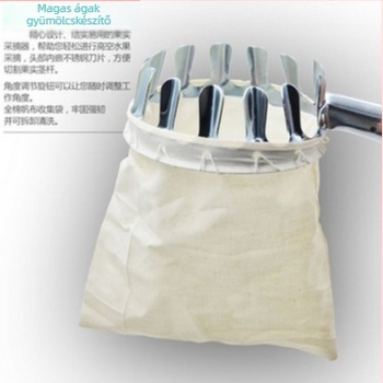 Drunk Wave Fém Gyümölcsszedő Hosszú Eléréssel, Hordozható Kerti Eszköz, Modell 001