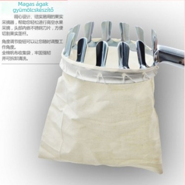 Drunk Wave Fém Gyümölcsszedő Hosszú Eléréssel, Hordozható Kerti Eszköz, Modell 001