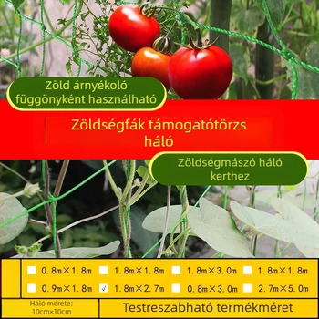 Szőlő- és zöldségkerti kapaszkodó háló — polietilén kerti háló, márka Dongpu