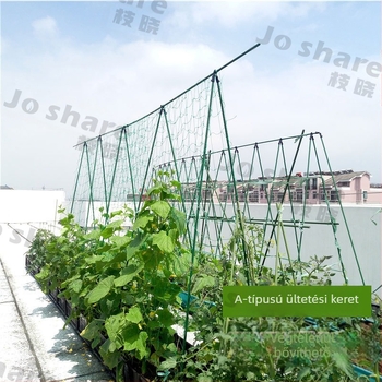Kapaszkodó keret növényeknek, műanyag bevonatú acélcsövek, kertészkedéshez