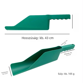 Kerti lapát a csatornák, falevelek és ablakok tisztításához – anyag: PP; típus: Lapát; Alkalmazás: Kertészet; Importált: Nem; Márka: Egyéb