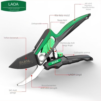 LAOA LA142308 Kertészeti metszoolló – Gallyak és virágok vágására