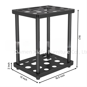 Porfestett acél kerti szerszámok tárolója, padlóra szerelhető, 2 szintes, kültéri tárolásra